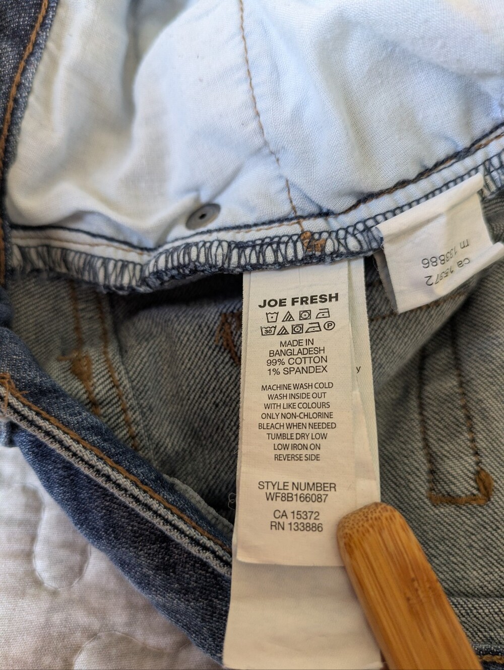 2/$10 Joe Fresh Light-Medium Blue Medium-Rise Skinny Jeans - Picture 10 of 15